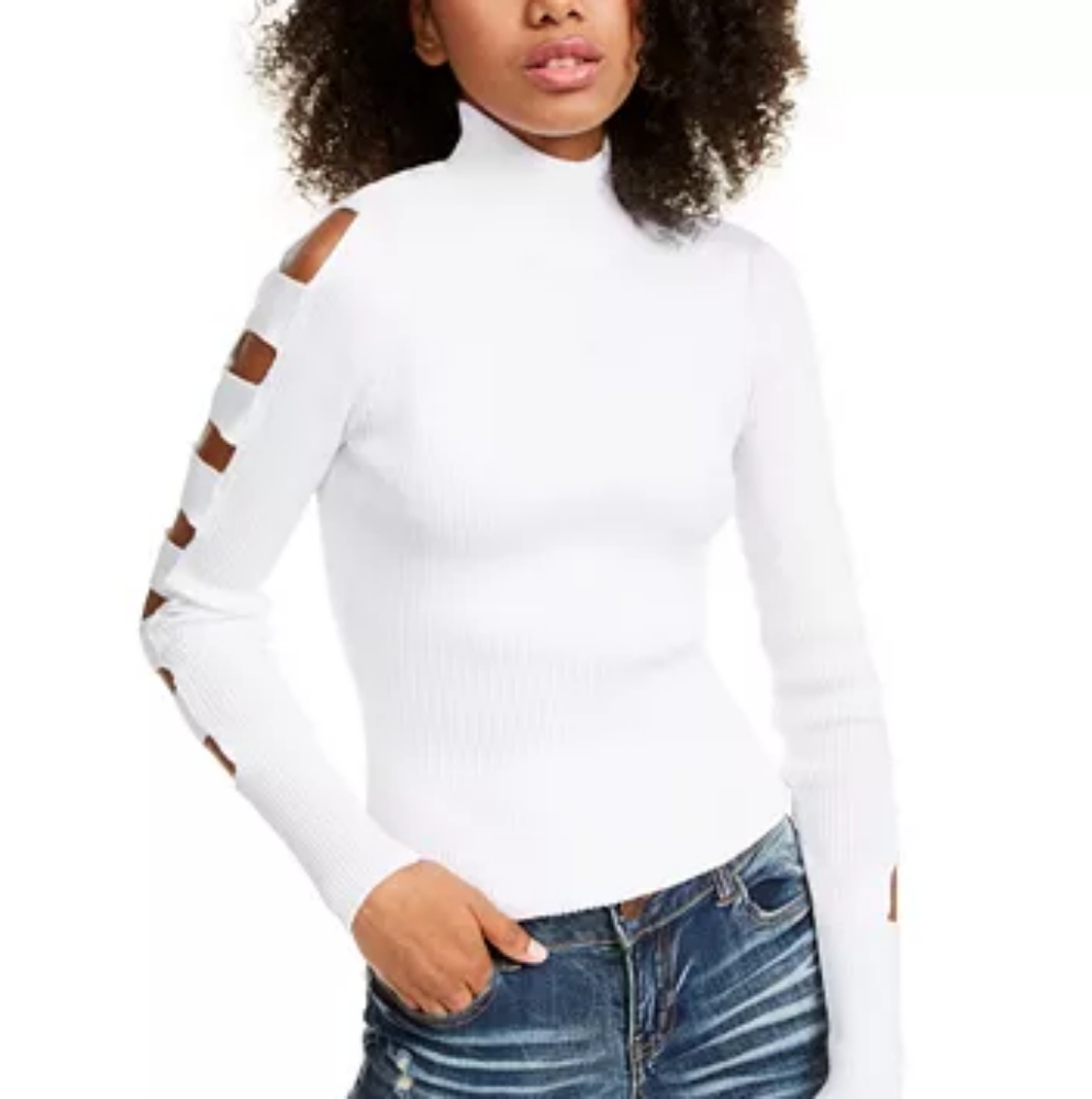 Fitted White Sweater